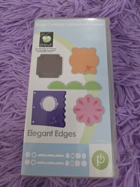 Cricut Elegant Edges Shapes Cartridge - Purple and Pink Accents